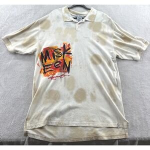 VTG Miskeen Originals Shirt Men's 3XL Polo Short Sleeve Baggy Streetwear Graffit